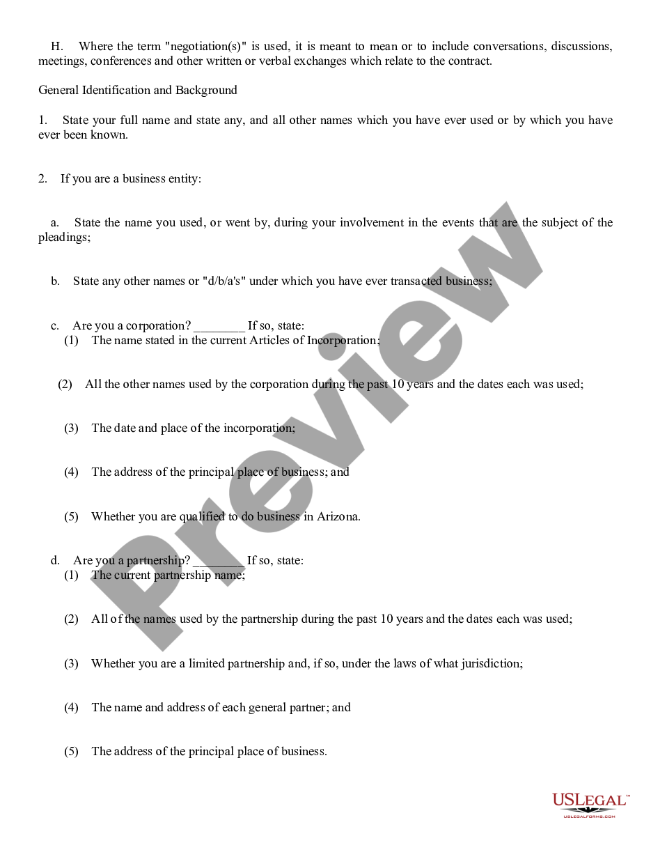page 1 Contract Interrogatory preview