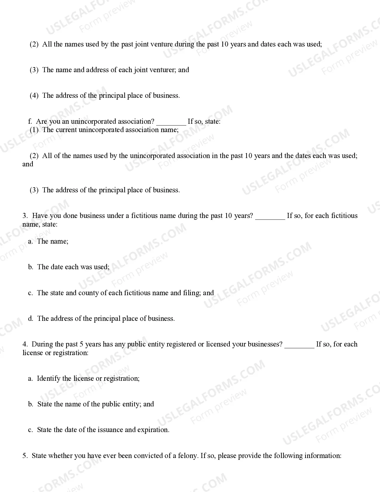 Preview Contract Interrogatory