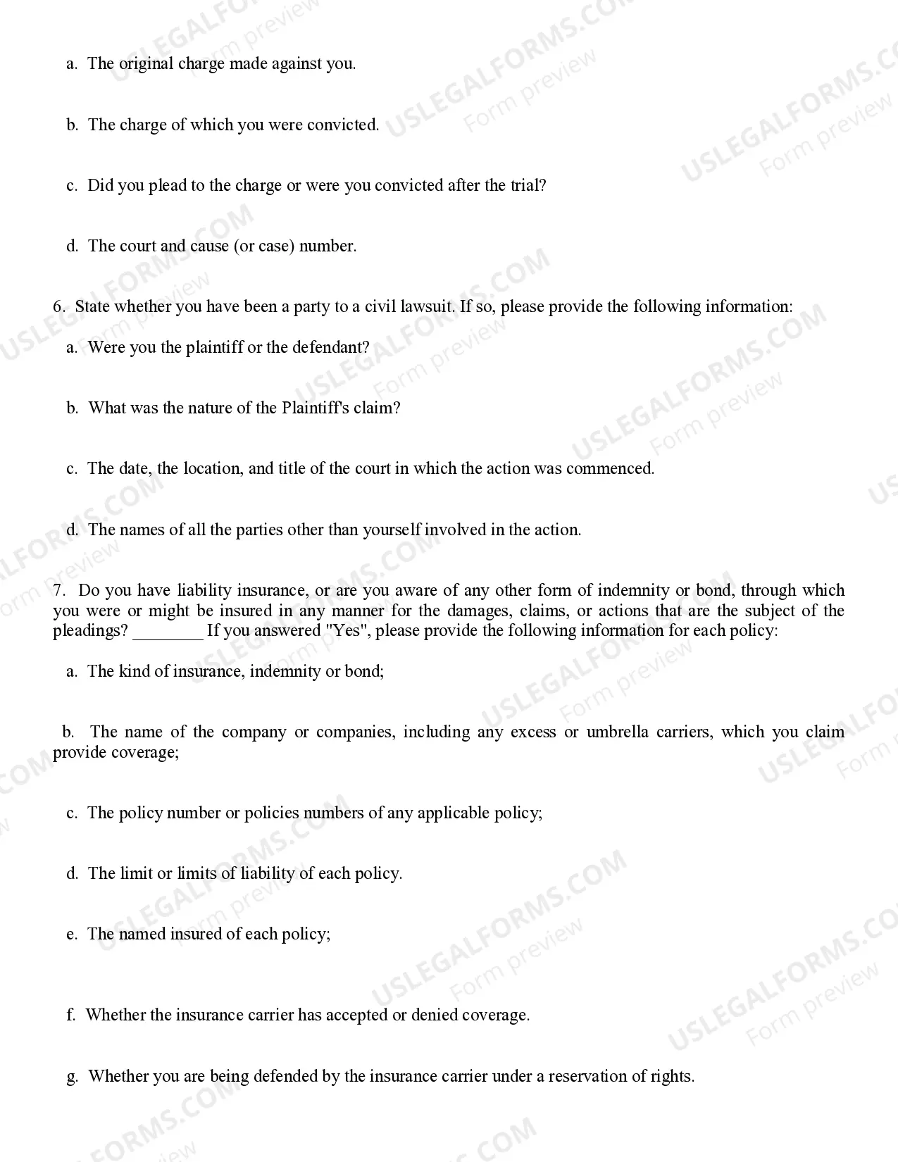Preview Contract Interrogatory