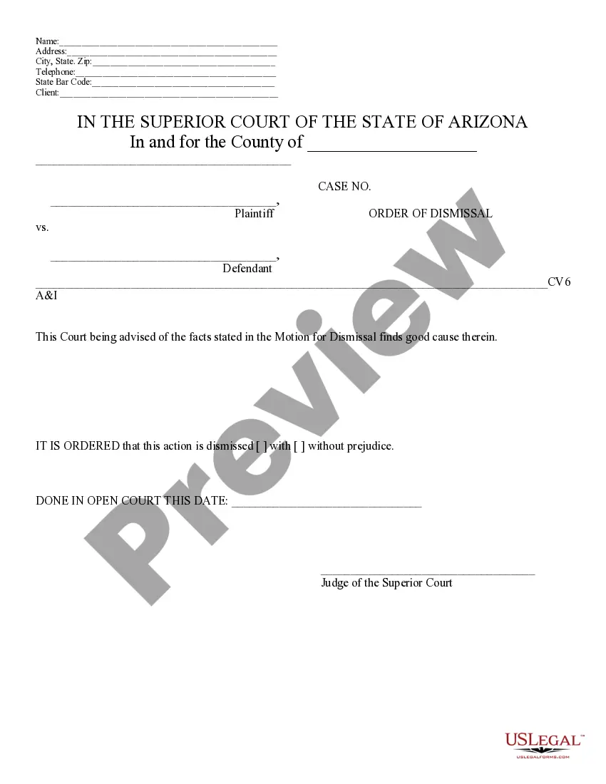 Get Motion for Dismissal Preview Motion for Dismissal