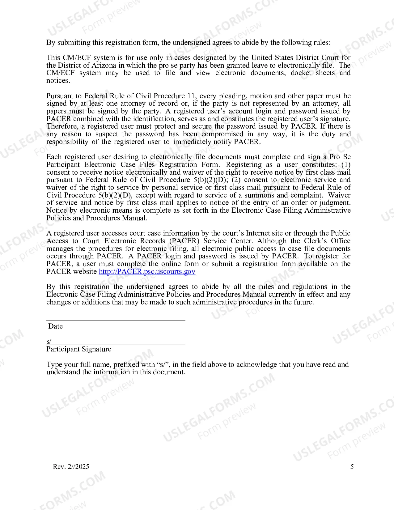 Preview Motion To Allow Electronic Filing By A Party Appearing Without An Attorney And Supporting Information