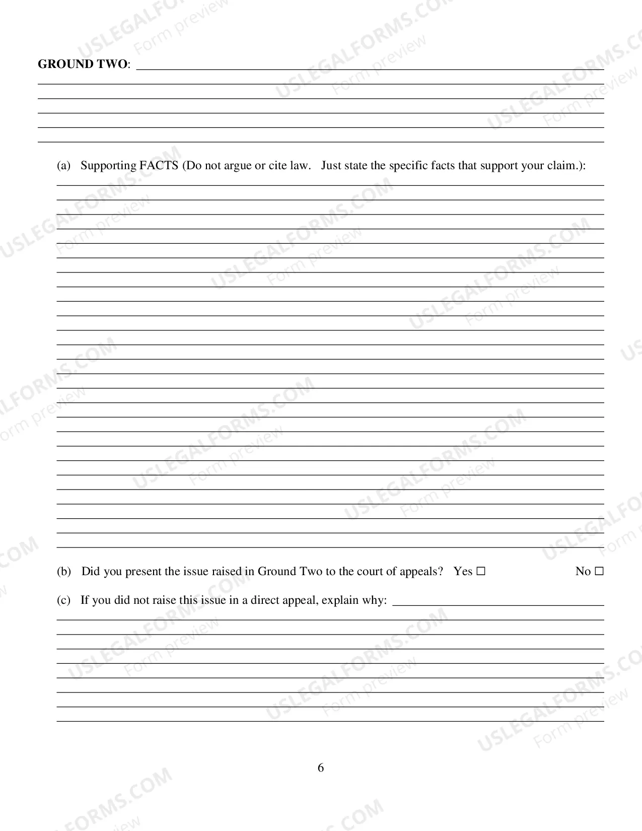 Preview Prisoner Form - Motion to Vacate, Set Aside, or Correct Sentence by a Person in Federal Custody Pursuant to 28 U.S.C. 2255