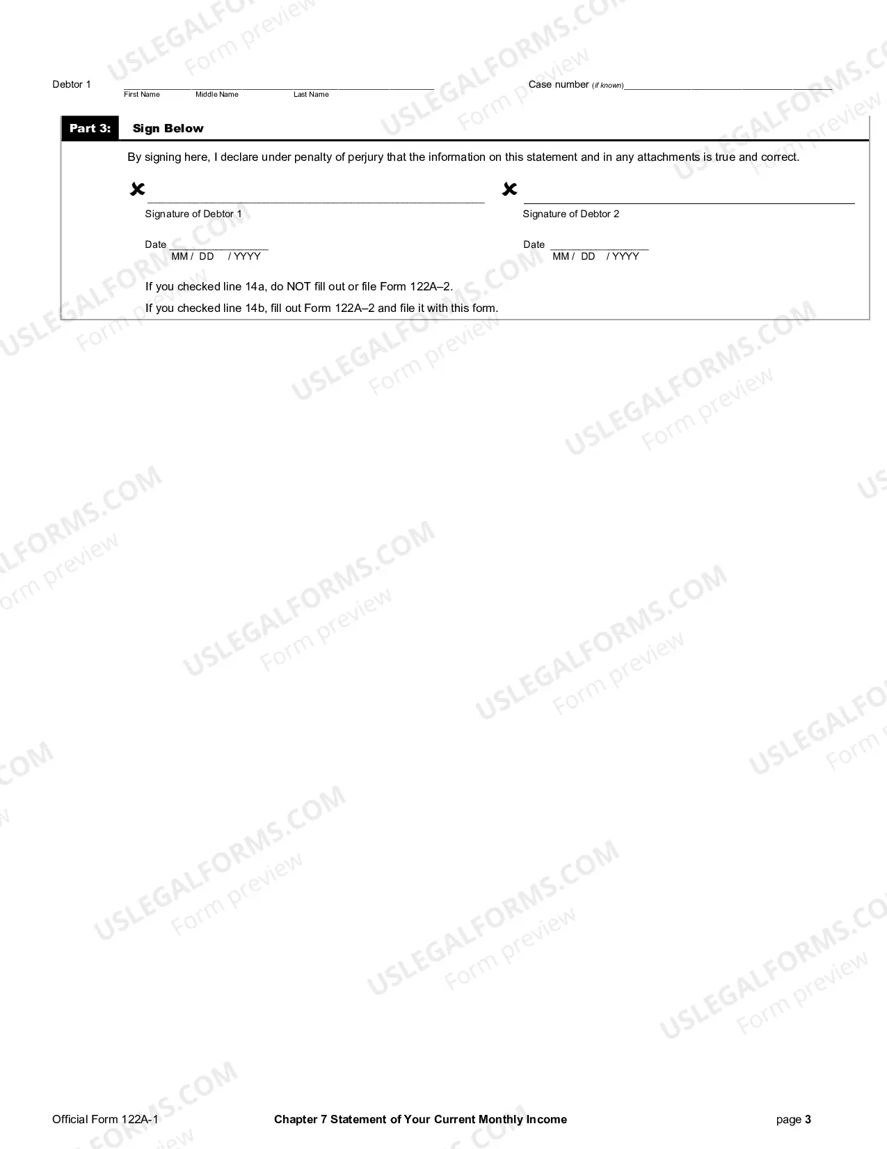 Preview Chapter 7 Statement of Your Current Monthly Income