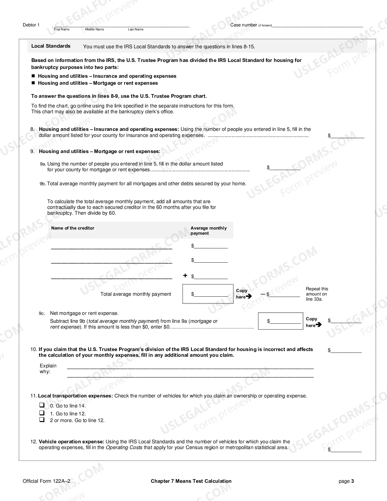 Preview Chapter 7 Means Test Calculation