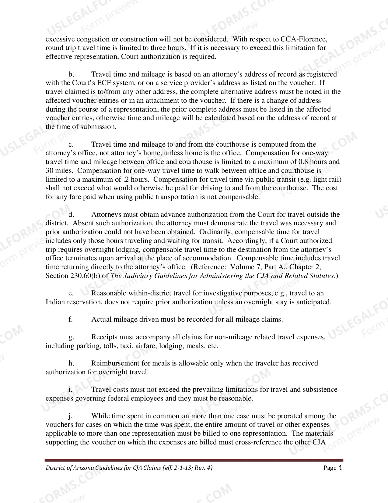 Preview Guidelines for CJA Claims