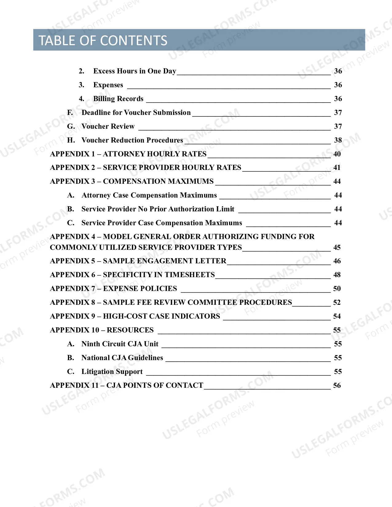 Preview Ninth Circuit CJA Policies and Procedures