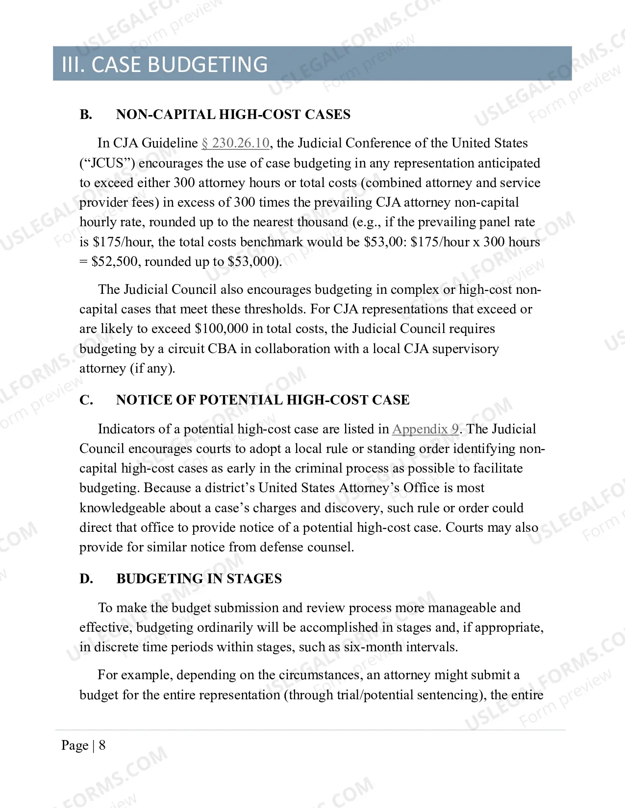 Preview Ninth Circuit CJA Policies and Procedures