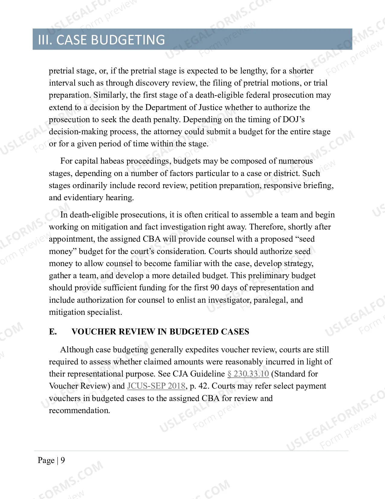 Preview Ninth Circuit CJA Policies and Procedures