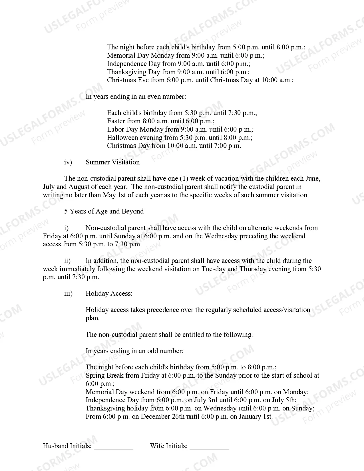 Preview Marital Legal Separation and Property Settlement Agreement Minor Children no Joint Property or Debts effective Immediately