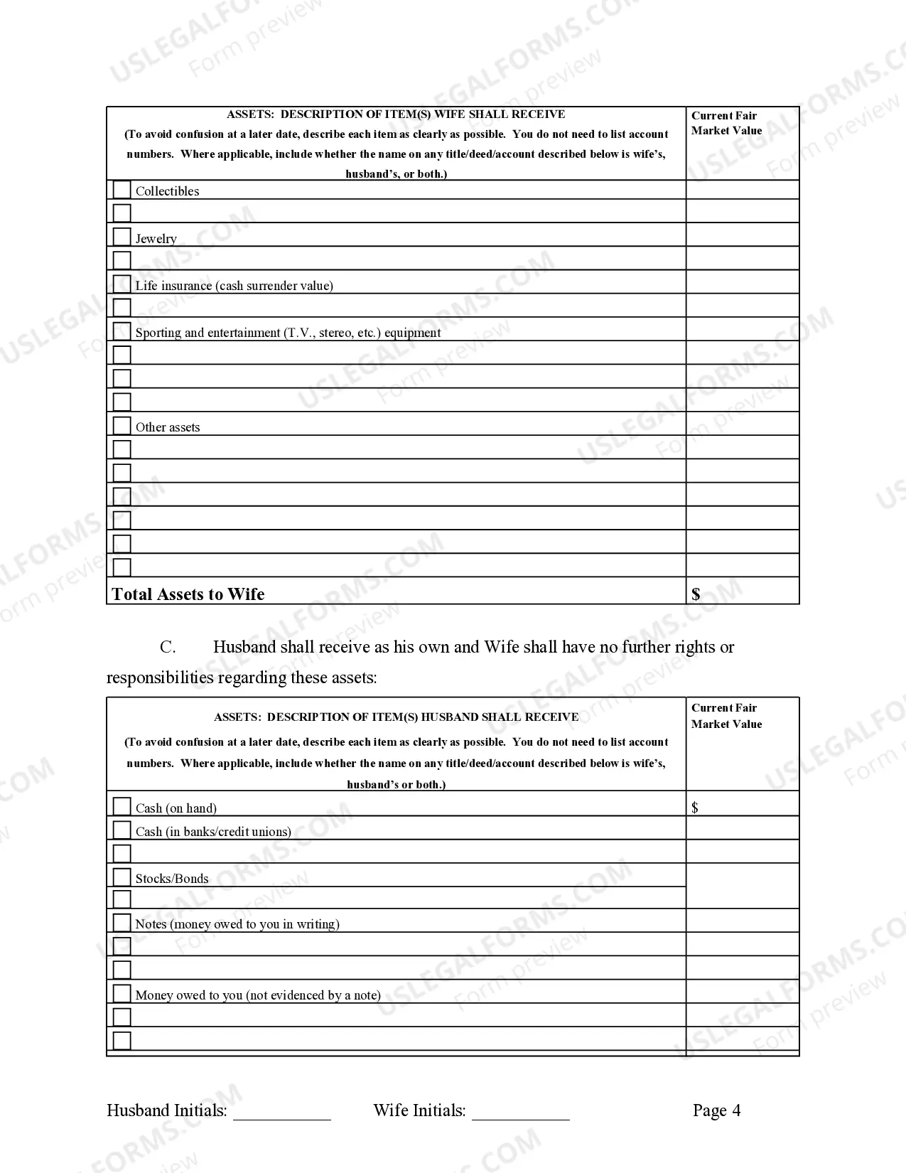 Preview Marital Legal Separation and Property Settlement Agreement Minor Children Parties May have Joint Property or Debts effective Immediately