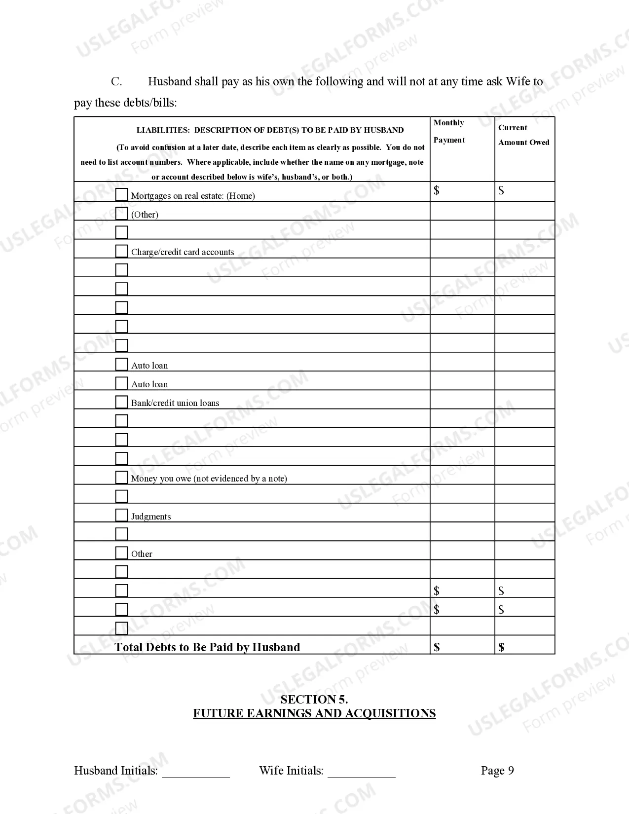 Preview Legal Separation and Property Settlement Agreement with Adult Children - Marital - Parties May have Joint Property or Debts - Effective Immediately
