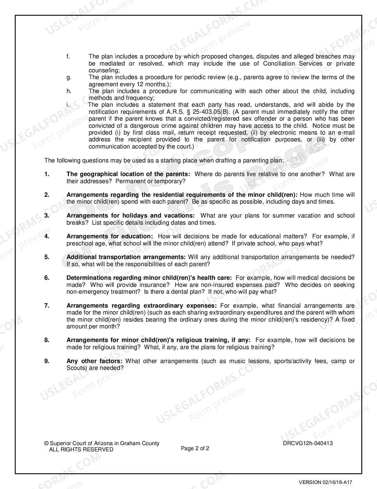 Preview Pre Decree Temporary Orders for Custody, Parenting Time, Child Support after Notice to the Other Party