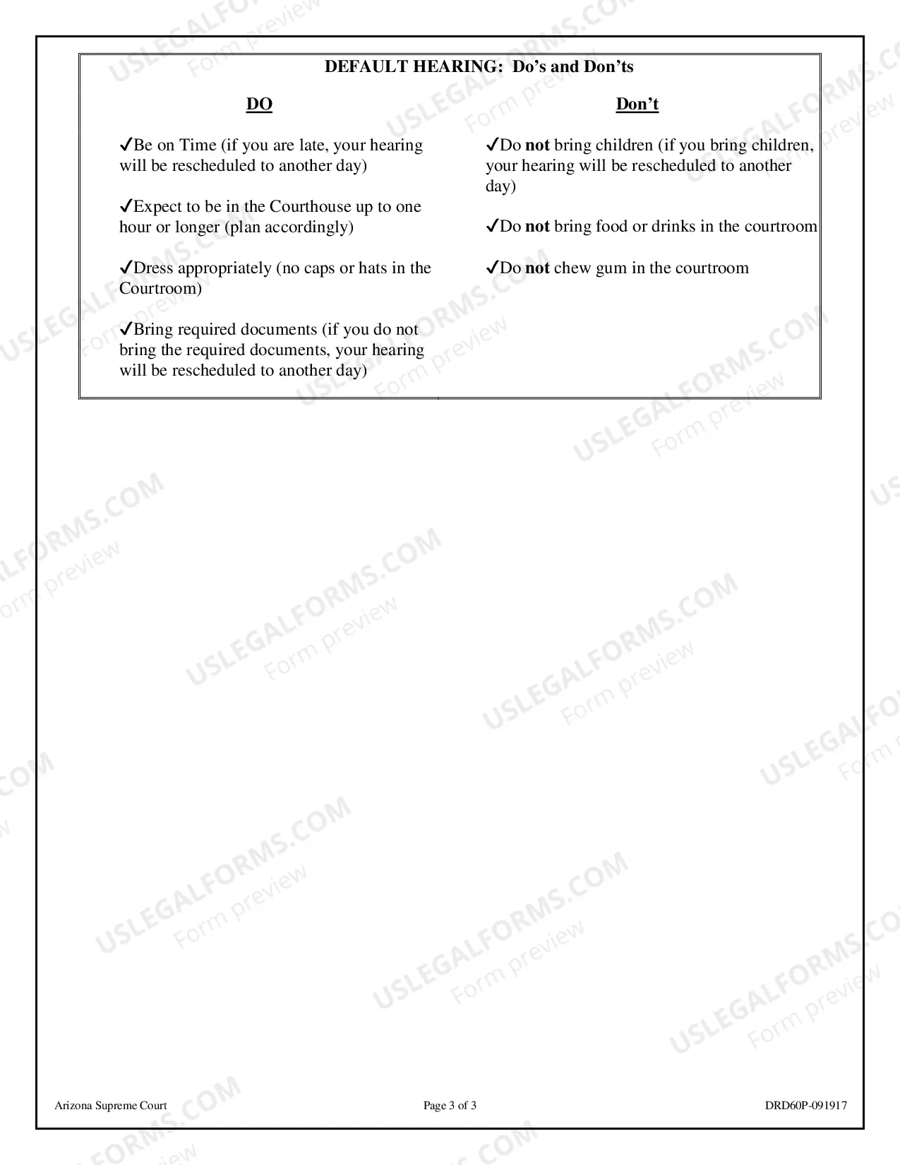 Preview Application and Affidavit for Default in Family Court Cases