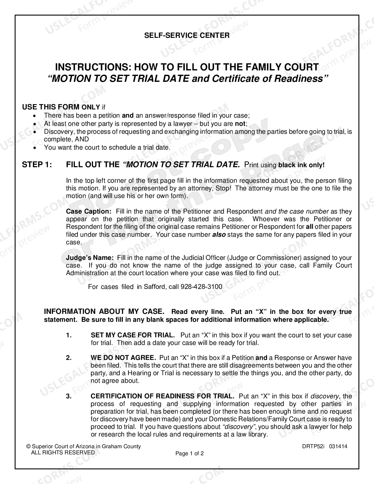 Preview Motion to Set Trial Date