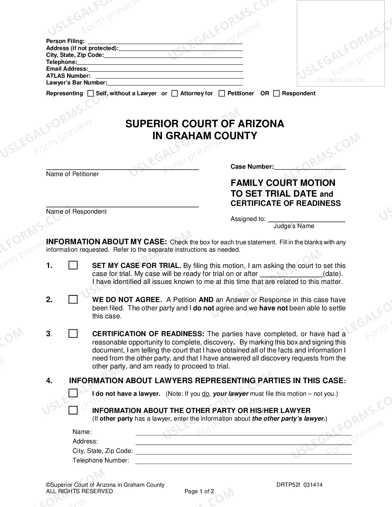 Preview Motion to Set Trial Date