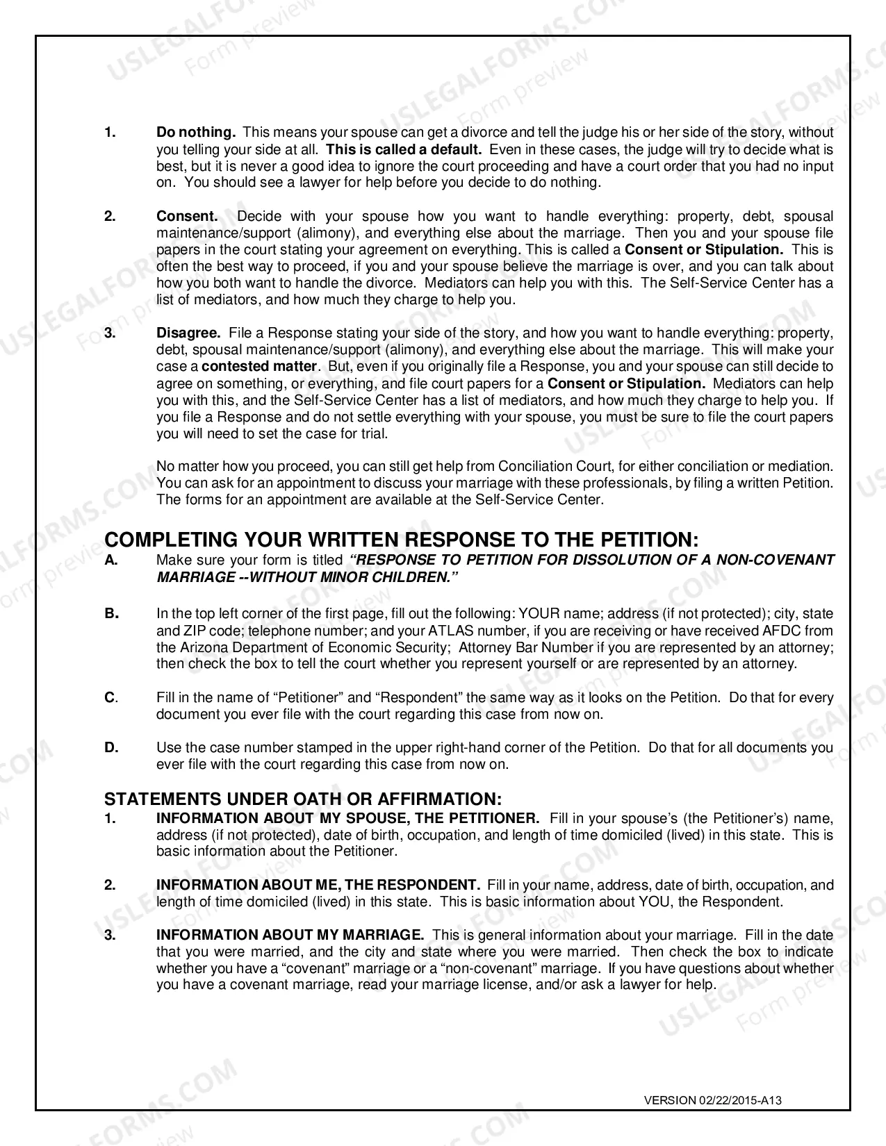 Preview Responding to Dissolution without Children