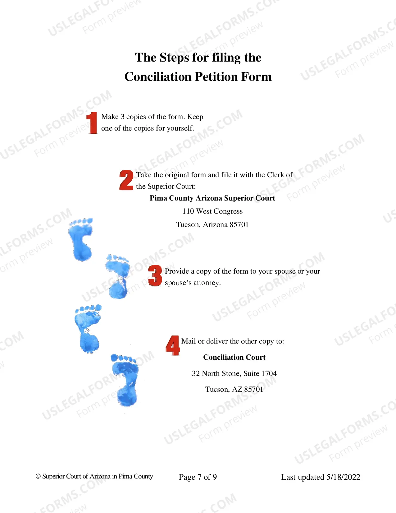 Preview Petition for Conciliation - Pima County Required Form