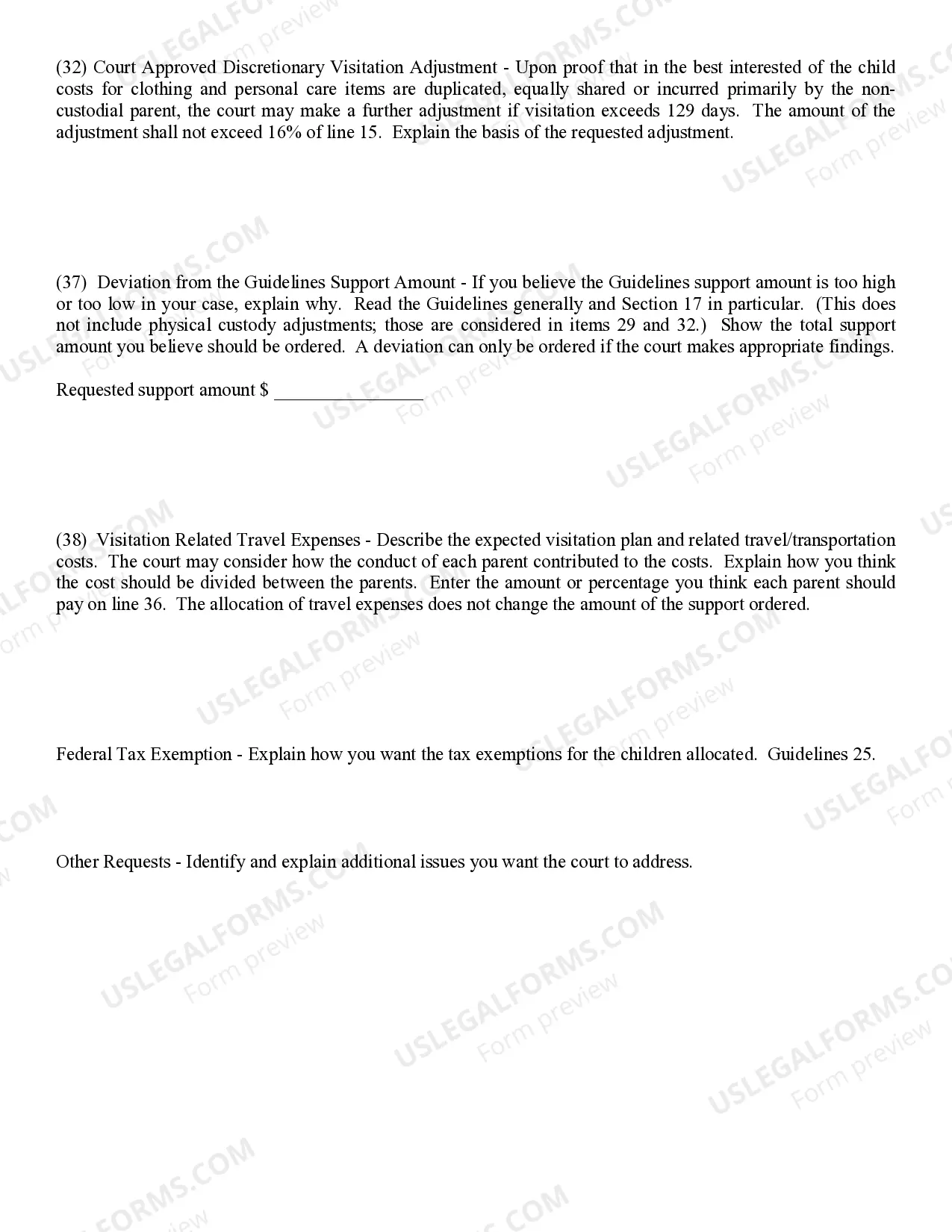 Preview Parents Worksheet and Instructions with Attachments