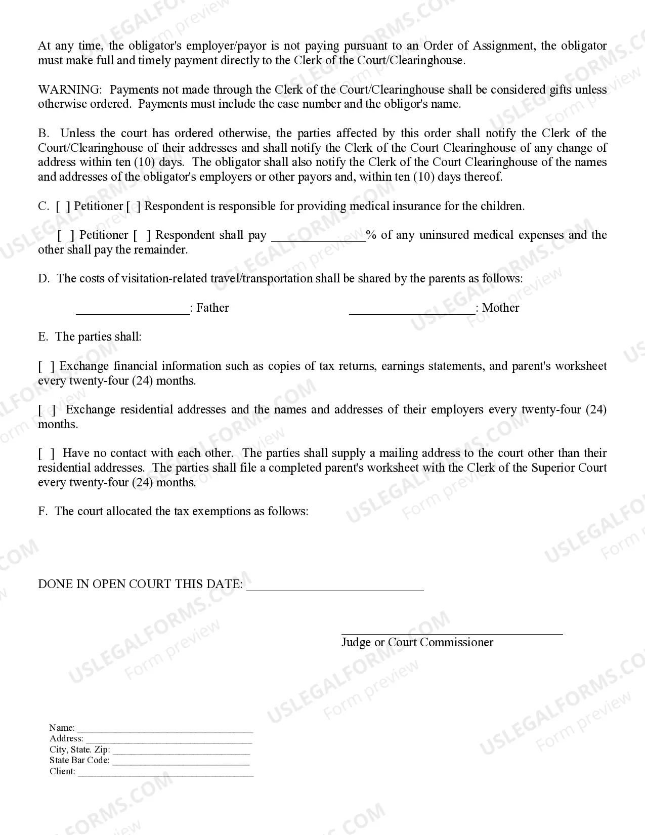 Preview Parents Worksheet and Instructions with Attachments