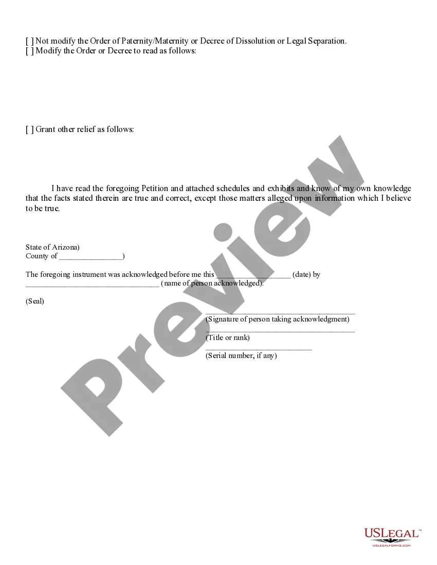 Get Response to Petition for Modification of Dissolution or Legal Separation Preview Response to Petition for Modification of Dissolution or Legal Separation