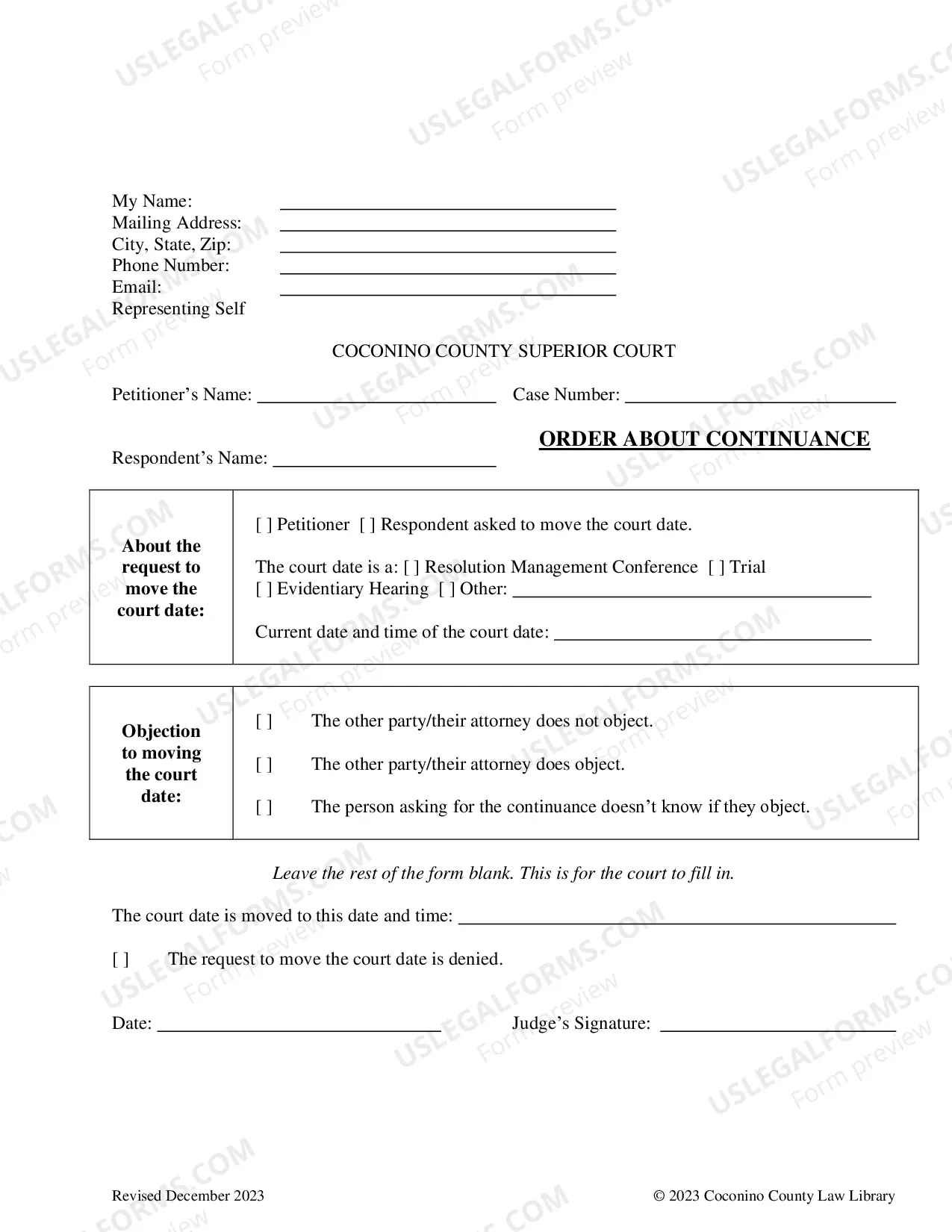 Preview Motion To Continue And Order