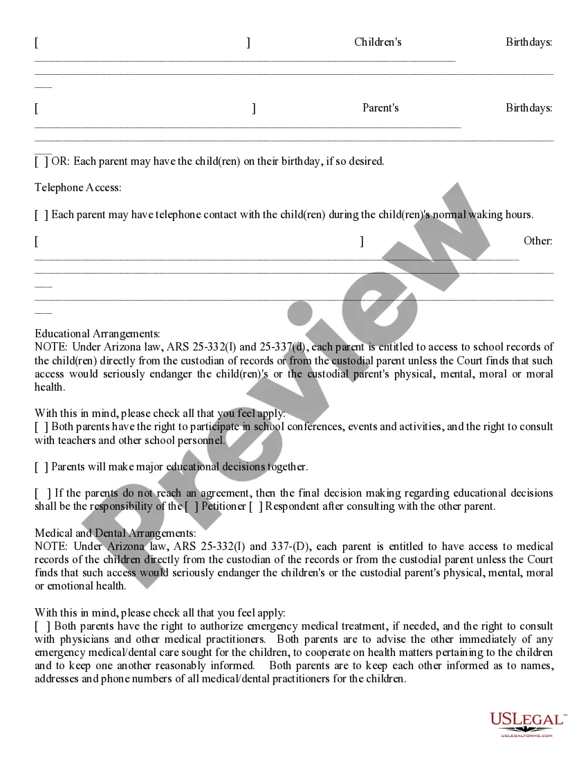 Get Parenting Plan Preview Parenting Plan