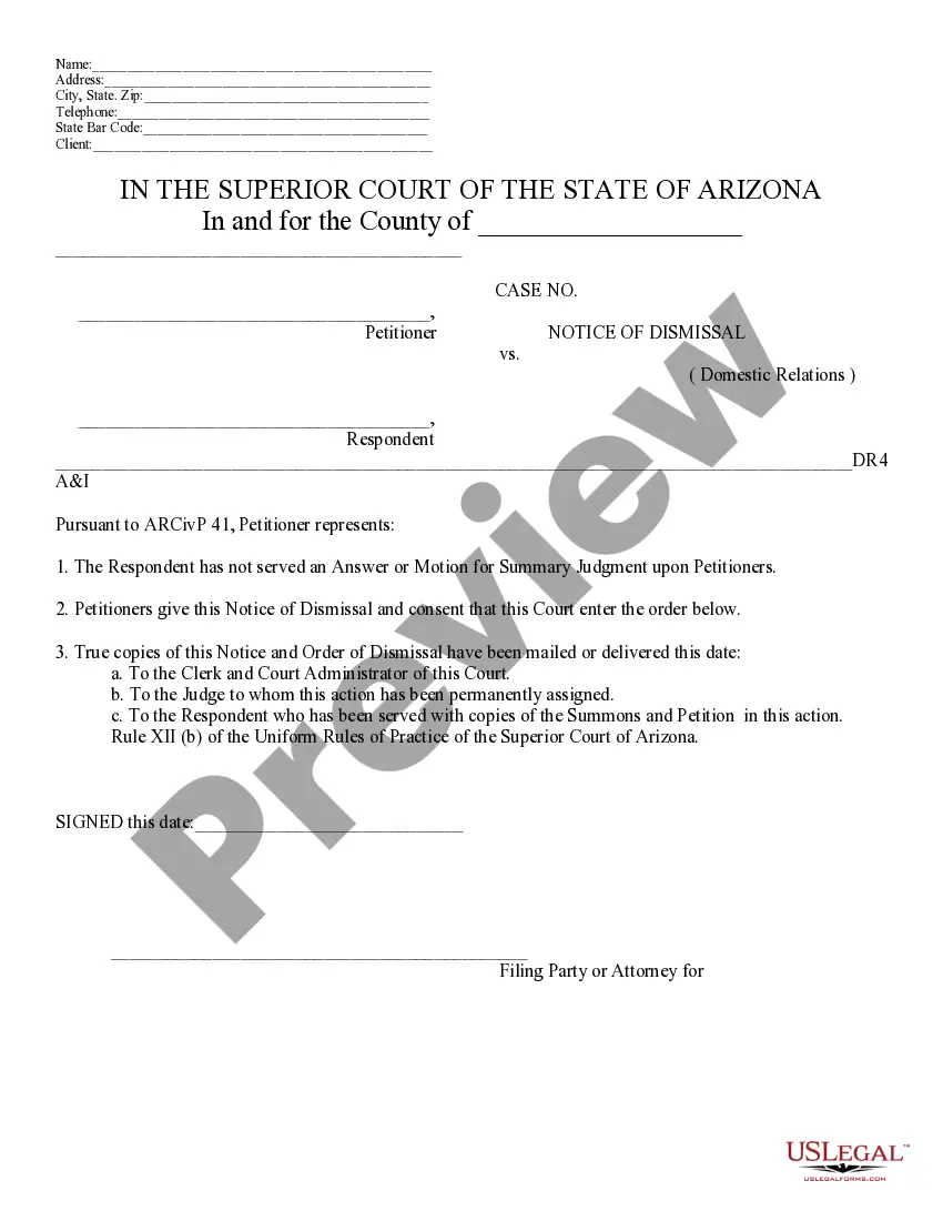 Get Motion for Dismissal Preview Motion for Dismissal