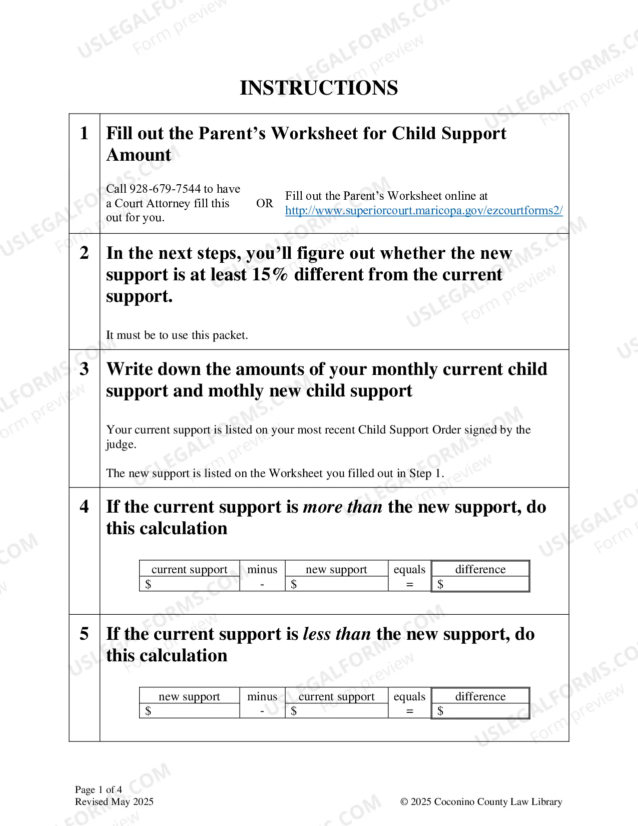 Preview Parents Worksheet For Child Support Amount