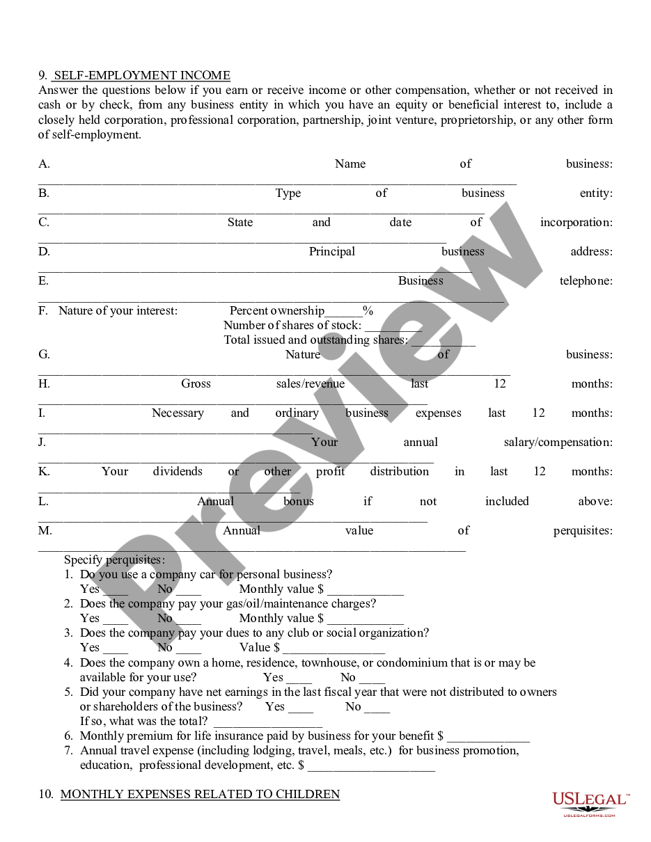 page 7 Affidavit of Financial Information preview