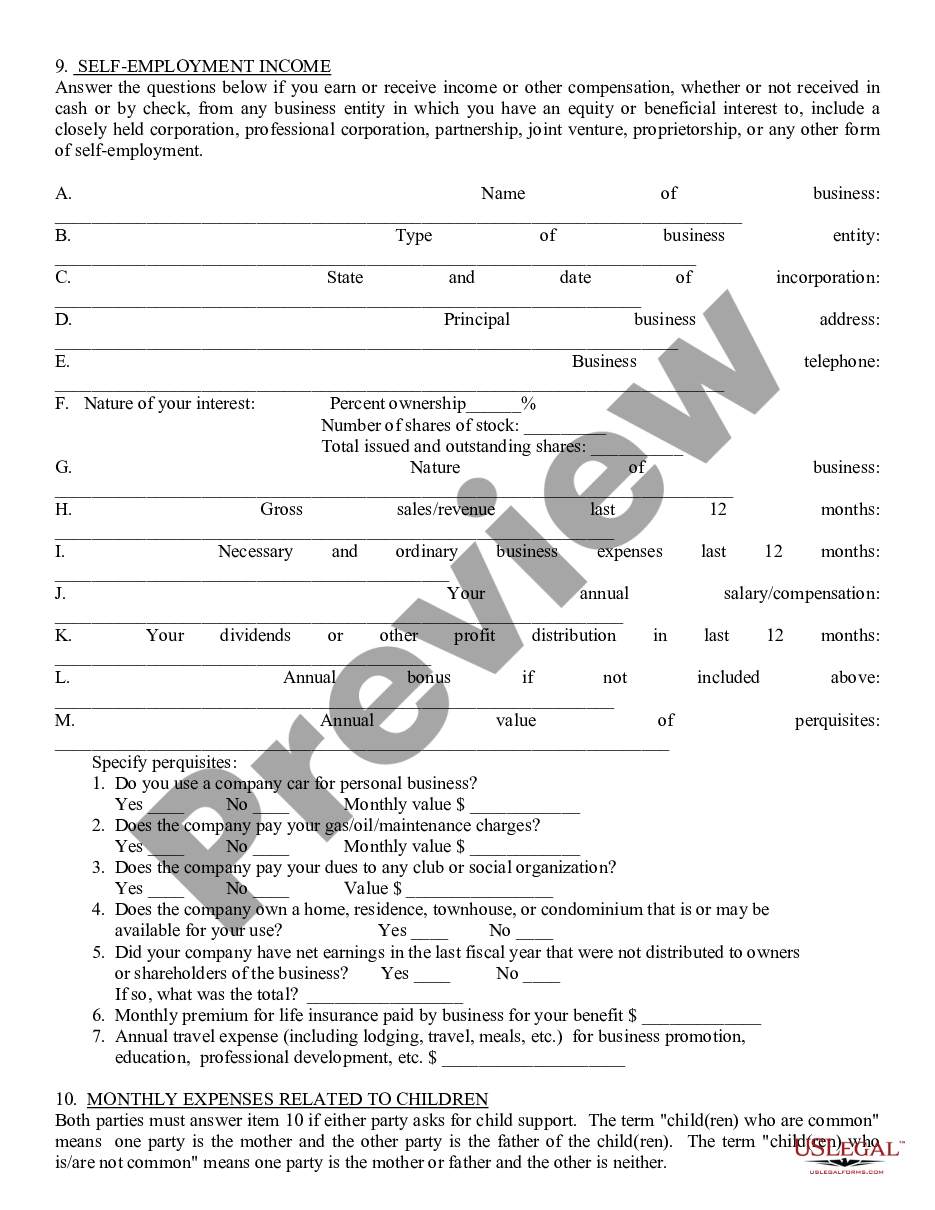 page 7 Affidavit of Financial Information preview