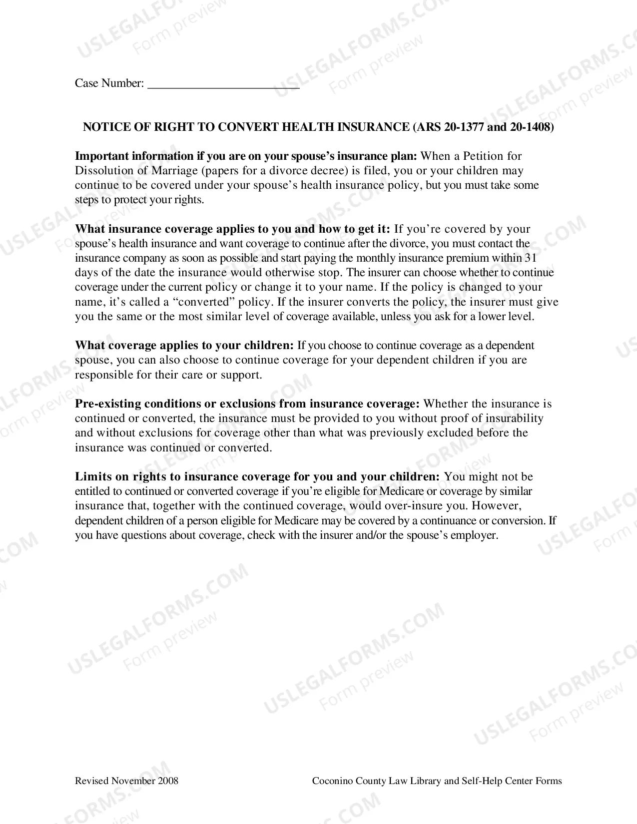 Preview Notice Of Right To Convert Health Insurance