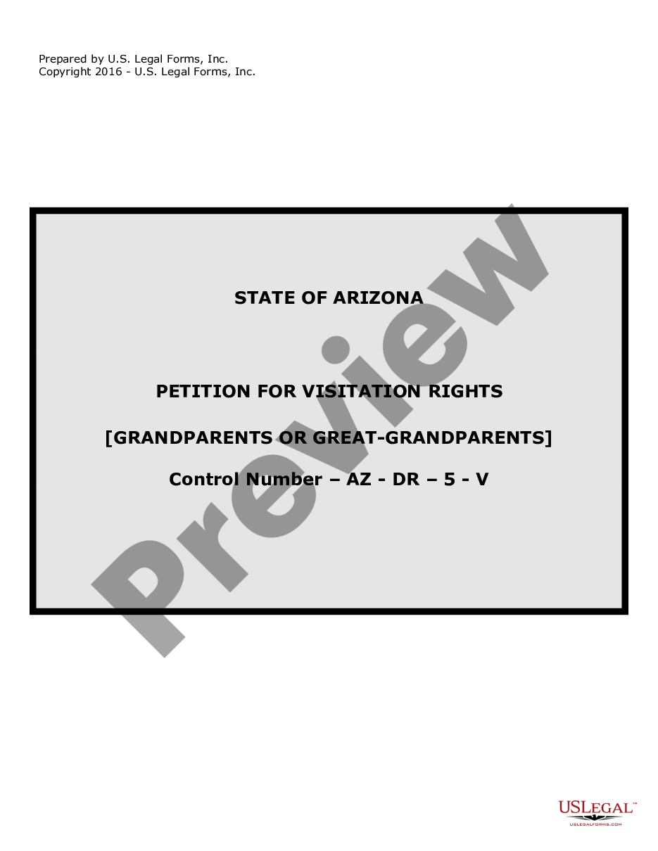 page 0 Petition for Visitation Rights of Grandparents preview