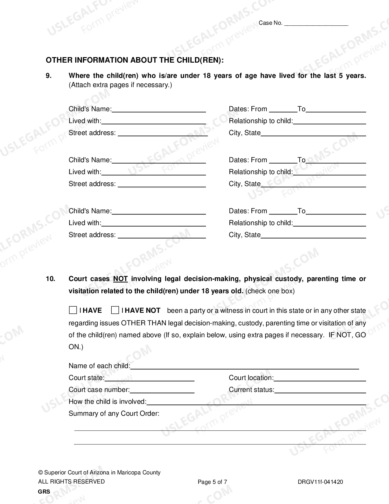 Preview Petition For Grandparent Visitation