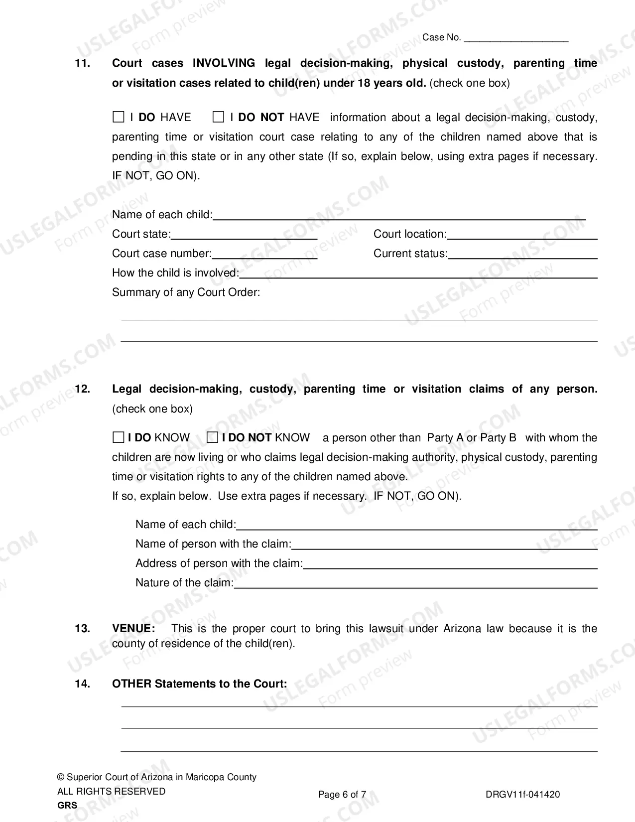 Preview Petition For Grandparent Visitation