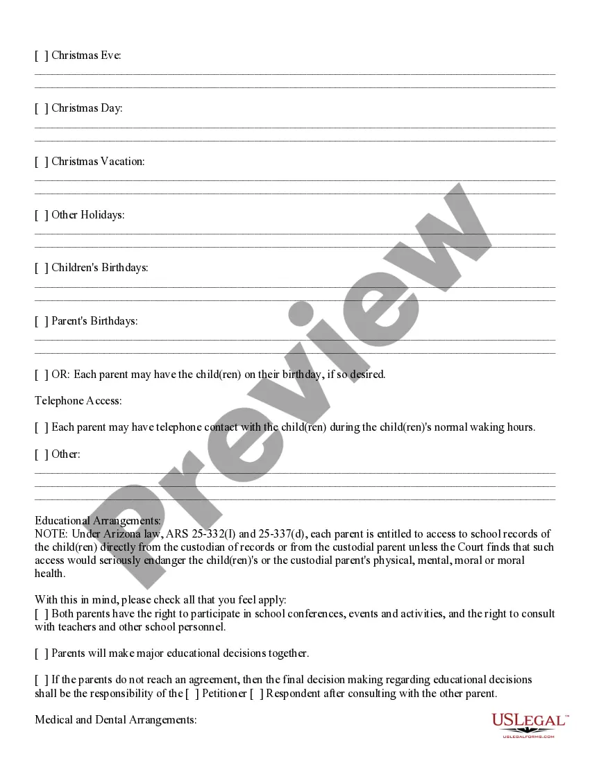 Get Parenting Plan and Guidelines Preview Parenting Plan and Guidelines