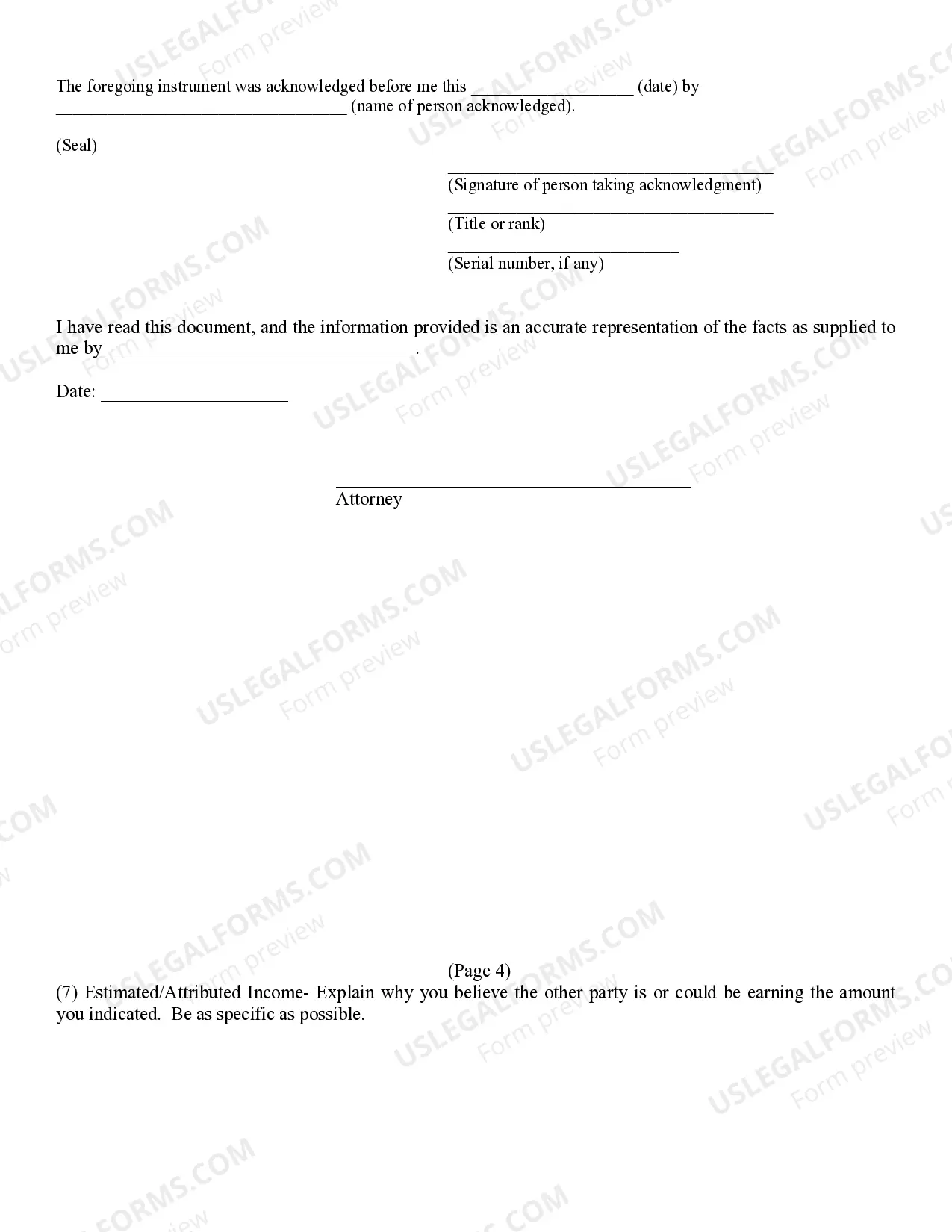 Preview Parents Worksheet and Instructions with Attachments