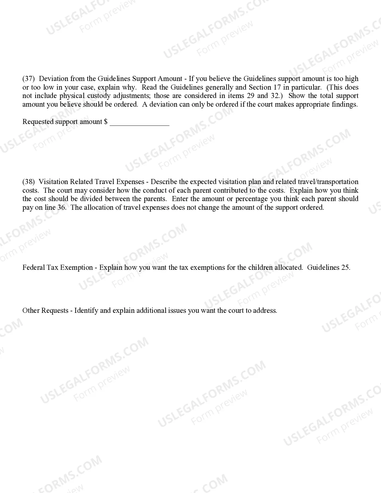 Preview Parents Worksheet and Instructions with Attachments