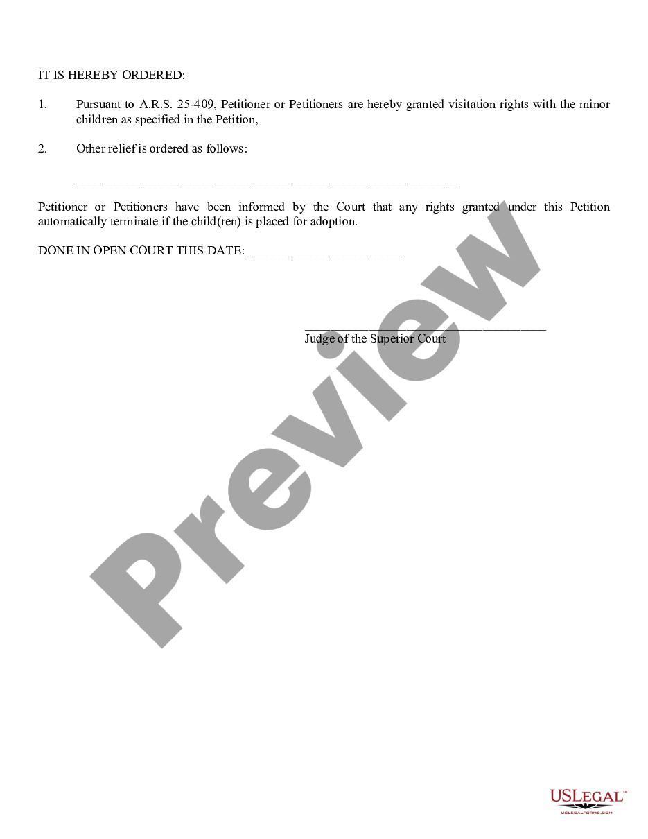 page 3 Order for Visitation Rights of Grandparents preview