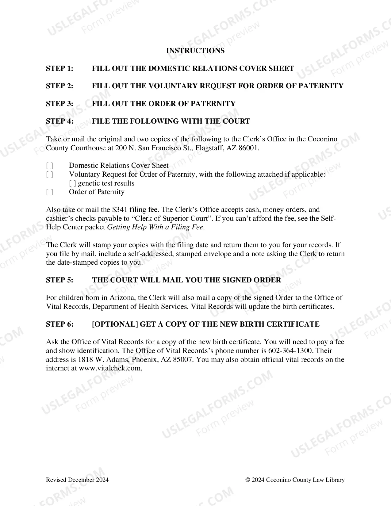 Preview Order Of Paternity