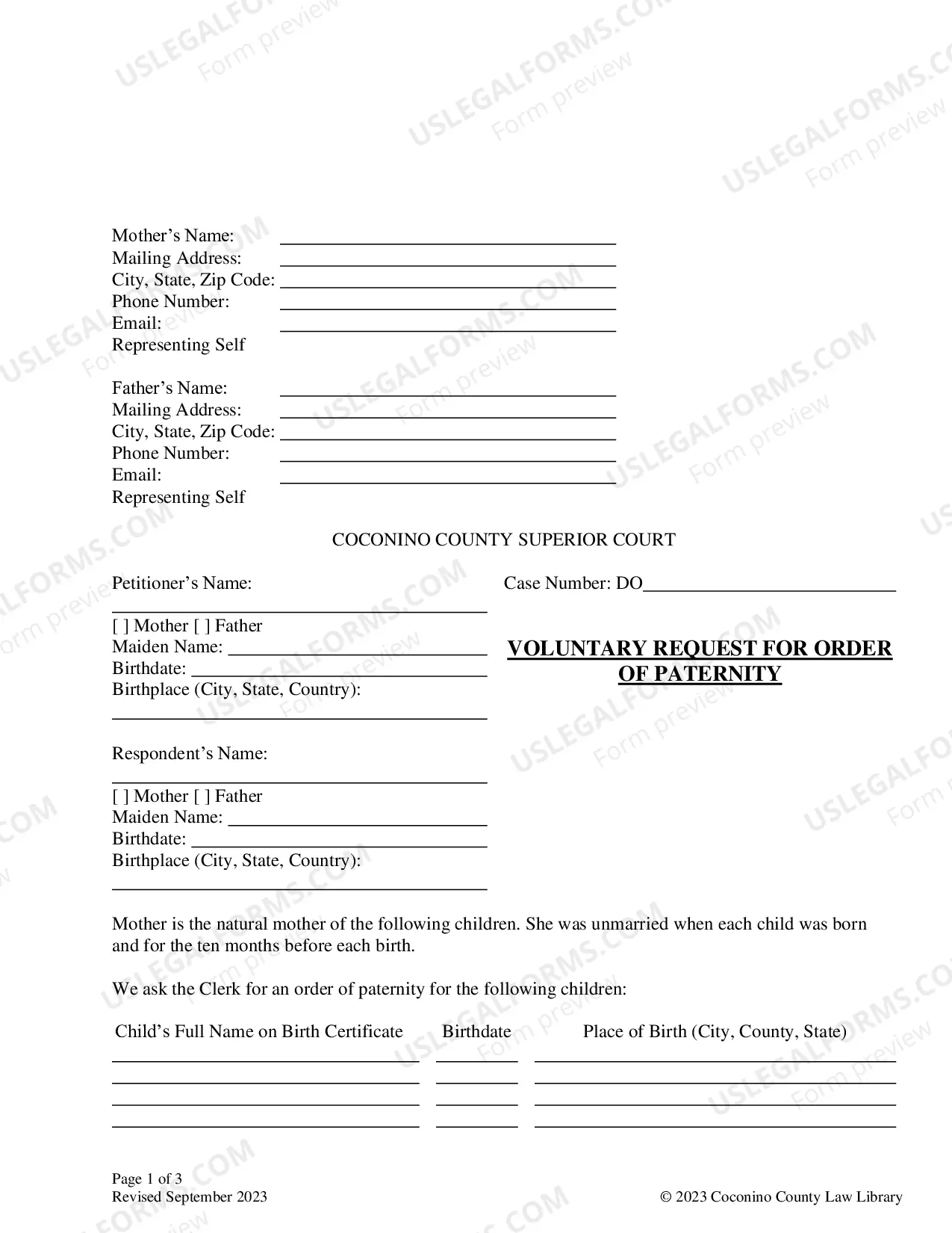 Preview Order Of Paternity