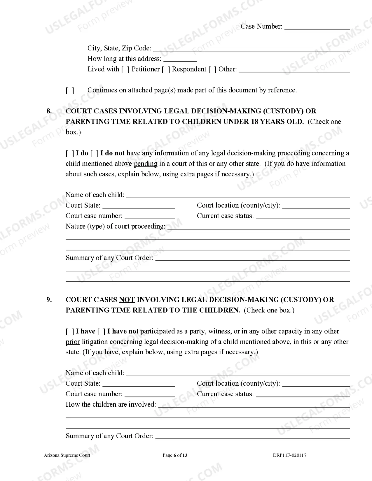 Preview Petition for Court Order for Paternity