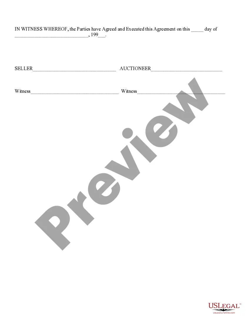 Get Auctioneer Contract Preview Auctioneer Contract