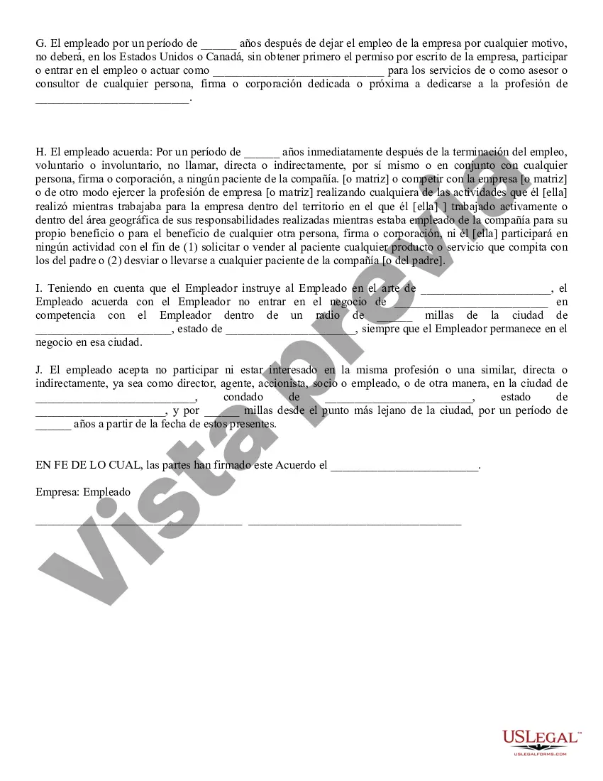 Preview Acuerdo de confidencialidad para el empleado