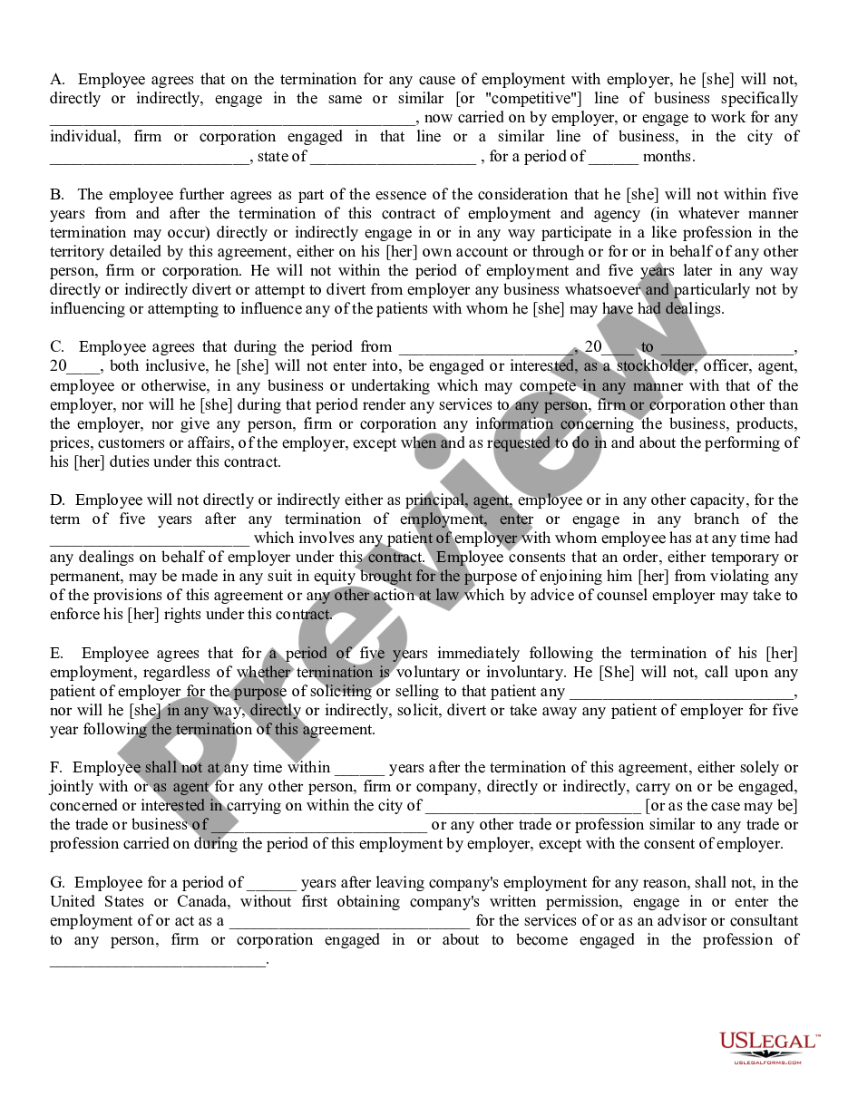 page 2 Nondisclosure Agreement for Employee preview