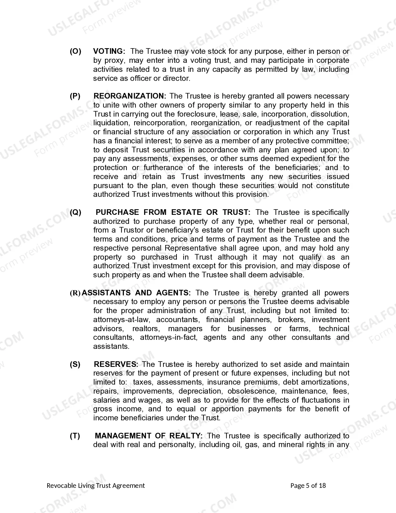 Preview Living Trust for Individual as Single, Divorced or Widow or Widower with No Children