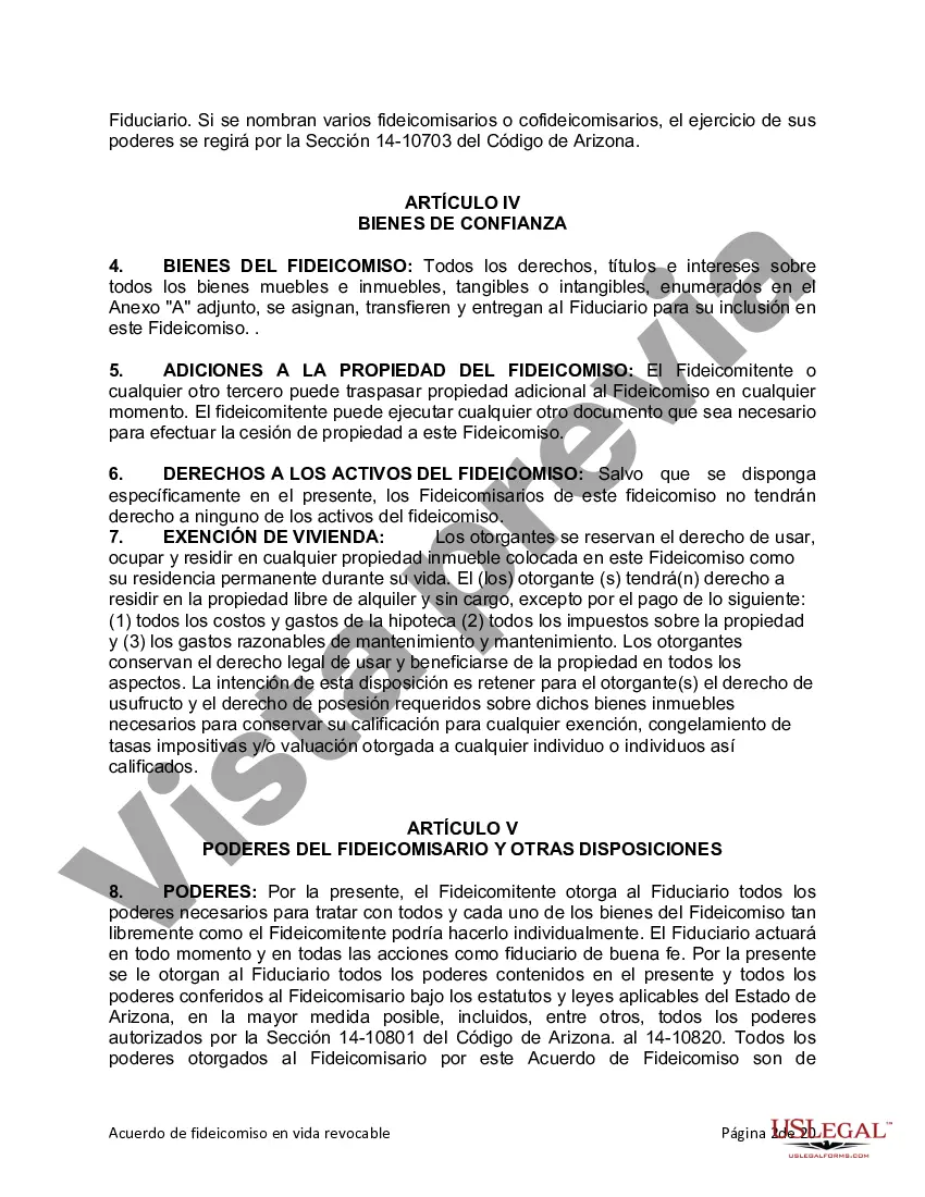 Preview Fideicomiso en vida para persona soltera, divorciada o viuda o viuda con hijos