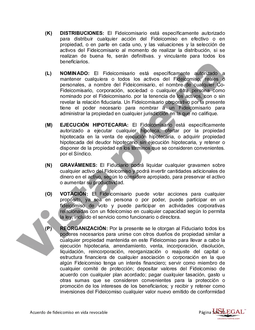 Preview Fideicomiso en vida para persona soltera, divorciada o viuda o viuda con hijos