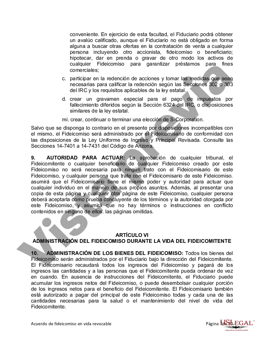 Preview Fideicomiso en vida para persona soltera, divorciada o viuda o viuda con hijos
