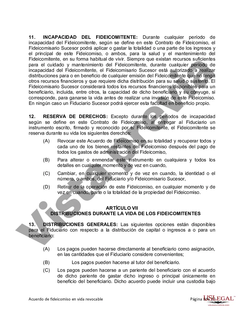 Preview Fideicomiso en vida para persona soltera, divorciada o viuda o viuda con hijos