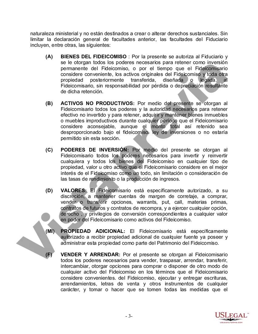 Preview Fideicomiso en vida para esposo y esposa con un hijo